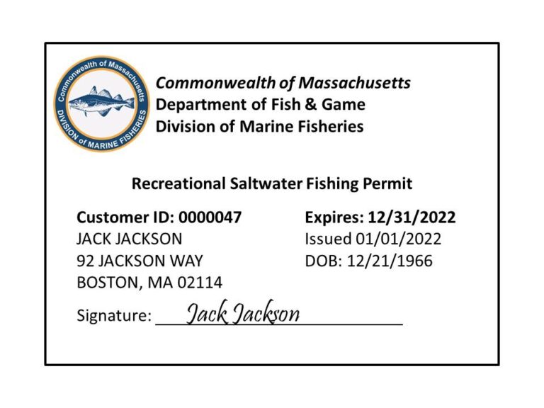 Get a Massachusetts Fishing License